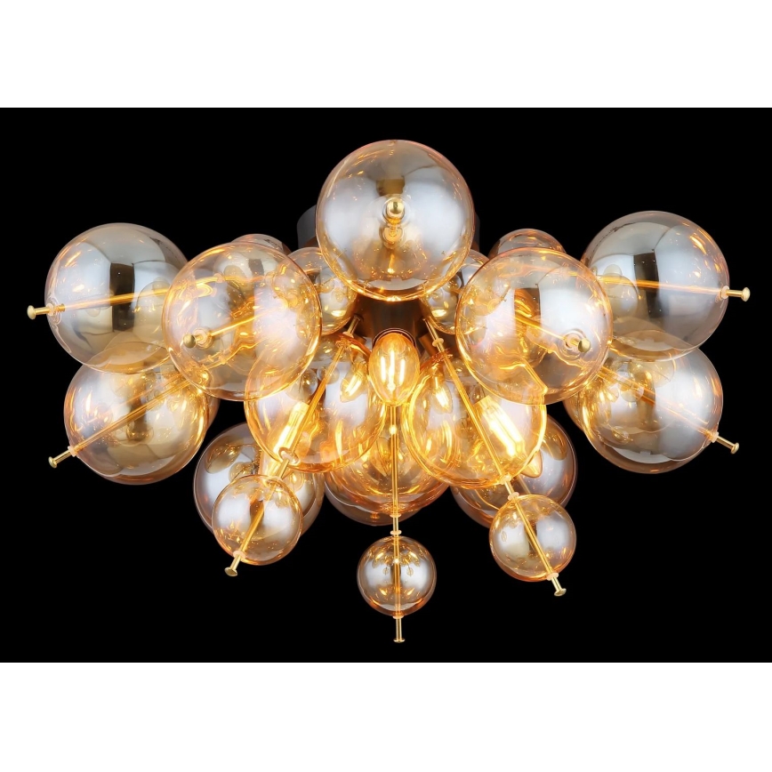 Globo - Surface-mounted chandelier 3xE14/25W/230V d. 55 cm gold
