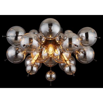 Globo - Surface-mounted chandelier 3xE14/25W/230V d. 55 cm black