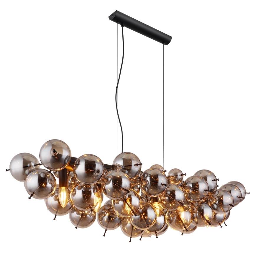 Globo - Cable Pendant Light 6xE14/25W/230V Black