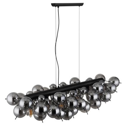 Globo - Cable Pendant Light 6xE14/25W/230V Black