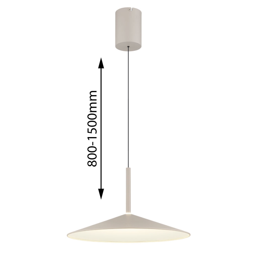 Globo - Cable-Suspended LED Pendant LED/18W/230V 4000K Beige
