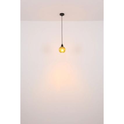 Globo - Chandelier on a string 1xE27/25W/230V d. 15 cm copper
