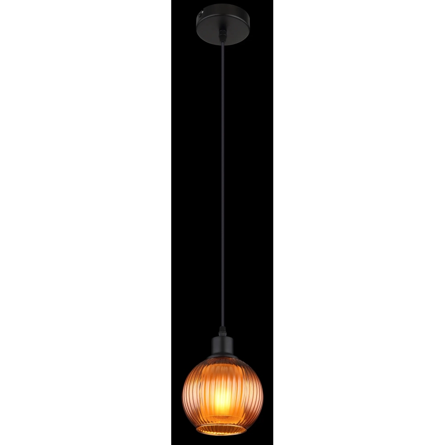 Globo - Chandelier on a string 1xE27/25W/230V d. 15 cm copper