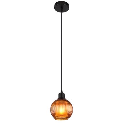 Globo - Chandelier on a string 1xE27/25W/230V d. 15 cm copper