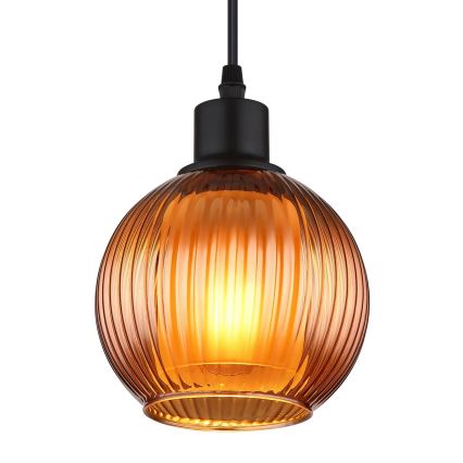 Globo - Chandelier on a string 1xE27/25W/230V d. 15 cm copper