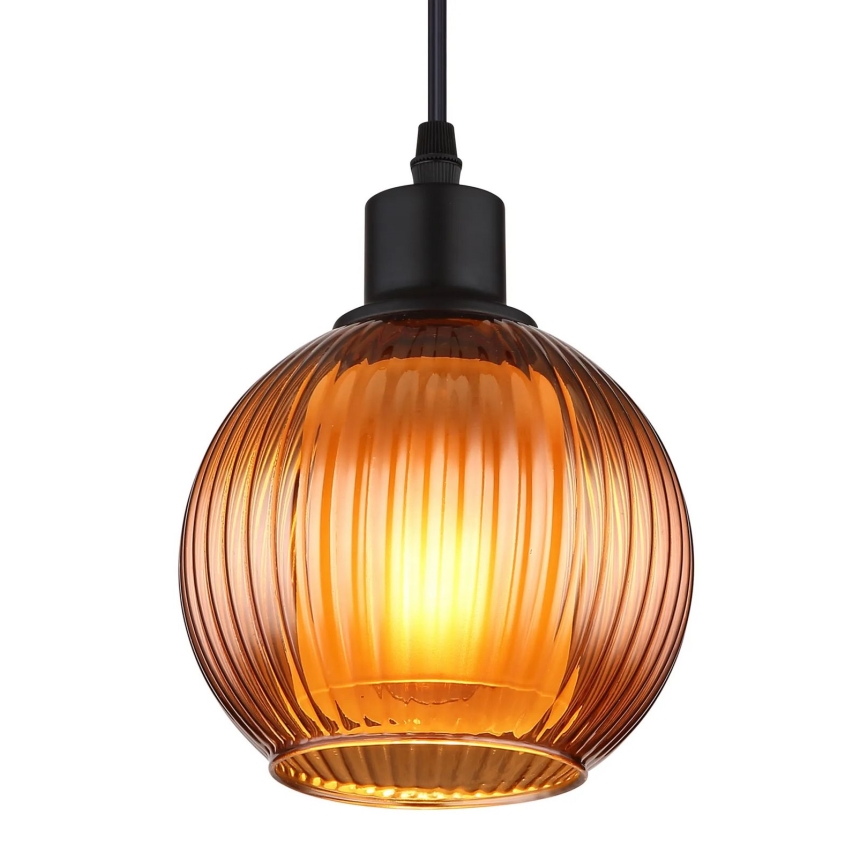 Globo - Chandelier on a string 1xE27/25W/230V d. 15 cm copper