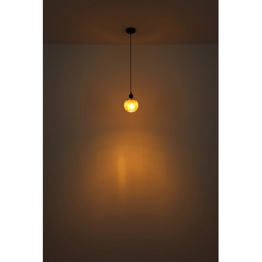 Globo - Chandelier on a string 1xE27/25W/230V d. 15 cm green