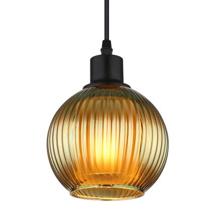 Globo - Chandelier on a string 1xE27/25W/230V d. 15 cm green