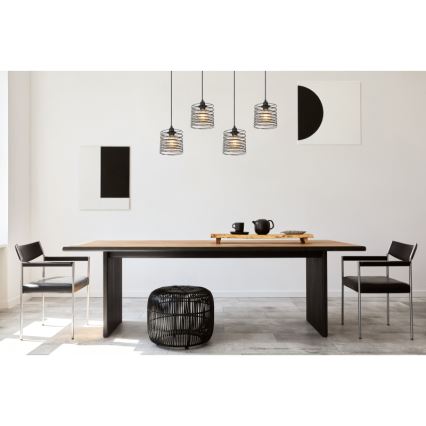 Globo 15640-4H - Cable-suspended chandelier TILLY 4xE27/60W/230V black
