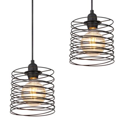 Globo 15640-4H - Cable-suspended chandelier TILLY 4xE27/60W/230V black