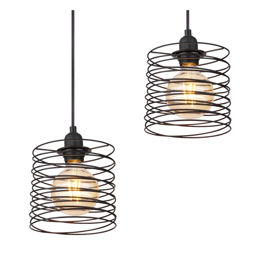 Globo 15640-4H - Cable-suspended chandelier TILLY 4xE27/60W/230V black