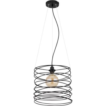 Globo 15640H - TILLY Cable Pendant Light 1xE27/60W/230V Black