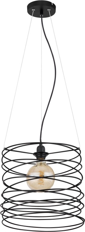 Globo 15640H - TILLY Cable Pendant Light 1xE27/60W/230V Black