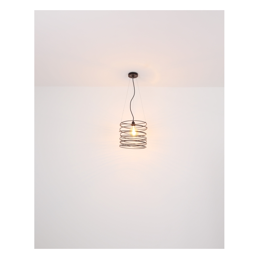 Globo 15640H - TILLY Cable Pendant Light 1xE27/60W/230V Black