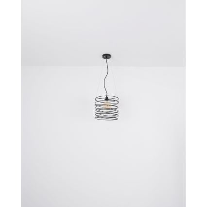 Globo 15640H - TILLY Cable Pendant Light 1xE27/60W/230V Black