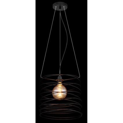 Globo 15640H - TILLY Cable Pendant Light 1xE27/60W/230V Black