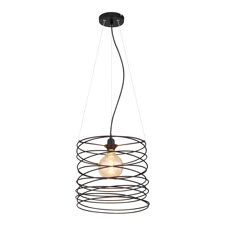 Globo 15640H - TILLY Cable Pendant Light 1xE27/60W/230V Black