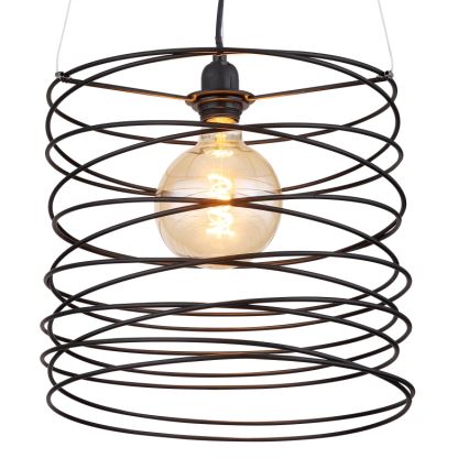 Globo 15640H - TILLY Cable Pendant Light 1xE27/60W/230V Black