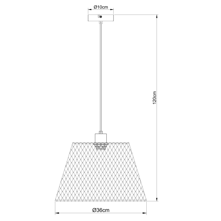 Globo - Chandelier on a string 1xE27/40W/230V d. 36 cm