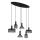 Globo 15648-6H - JEDD Cable-Suspended Chandelier 6xE27/60W/230V Black
