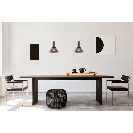 Globo - Chandelier on a string 1xE27/60W/230V black