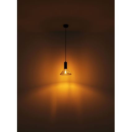 Globo - Chandelier on a string 1xE27/60W/230V black
