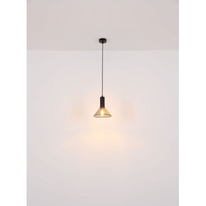 Globo - Chandelier on a string 1xE27/60W/230V black