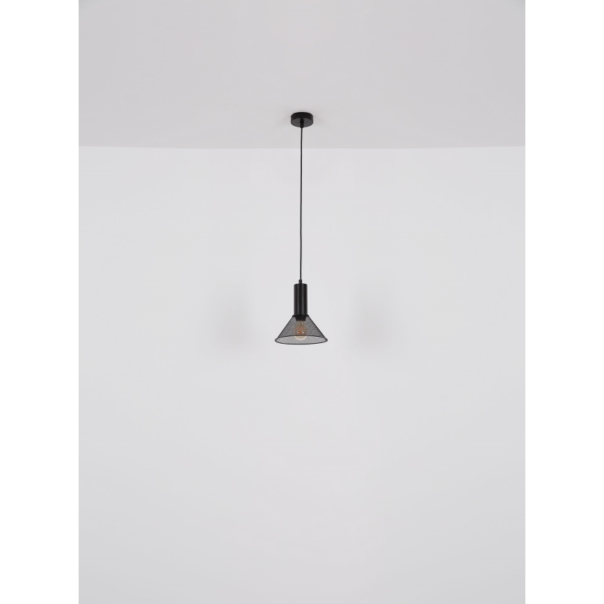 Globo - Chandelier on a string 1xE27/60W/230V black