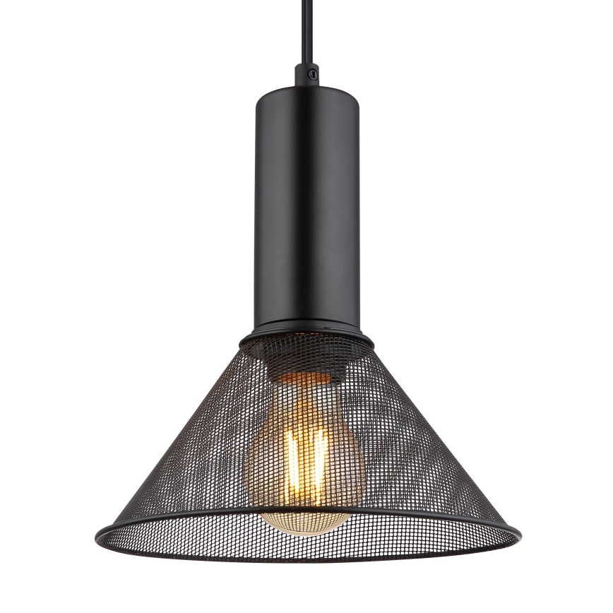 Globo - Chandelier on a string 1xE27/60W/230V black