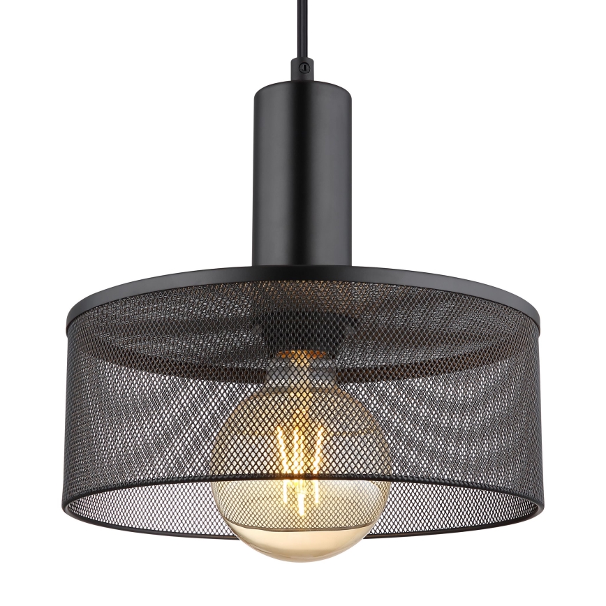 Globo - Chandelier on a string 1xE27/60W/230V black