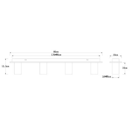 Globo 15655-4D - Ceiling light ERNA 4xE27/60W/230V