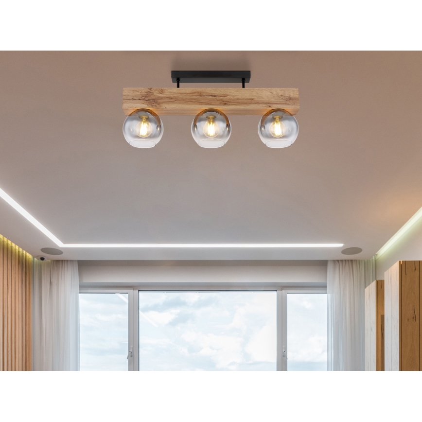 Globo - Surface-mounted chandelier 3xE27/40W/230V