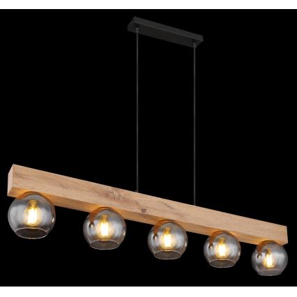 Globo - Chandelier on a string 5xE27/40W/230V