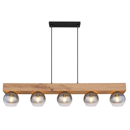 Globo - Chandelier on a string 5xE27/40W/230V