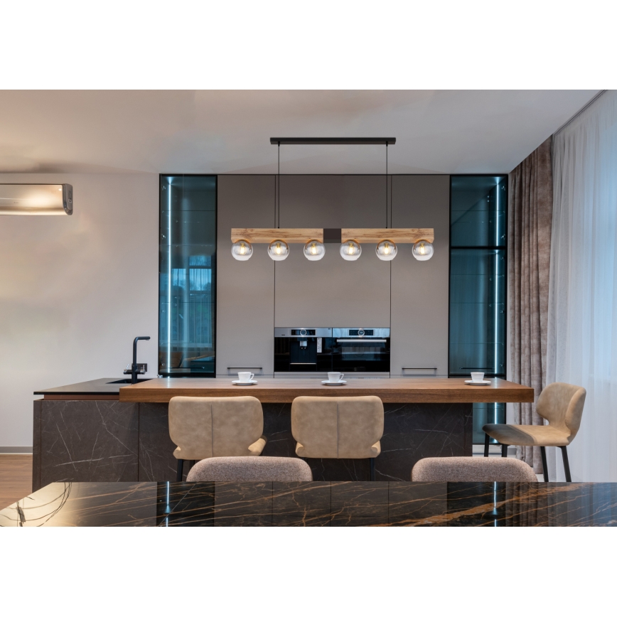 Globo - 6-Light Cable Pendant, E27/40W/230V