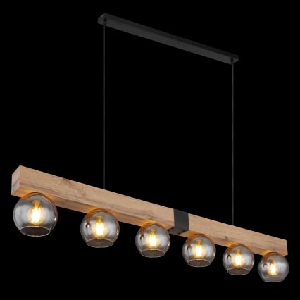 Globo - 6-Light Cable Pendant, E27/40W/230V