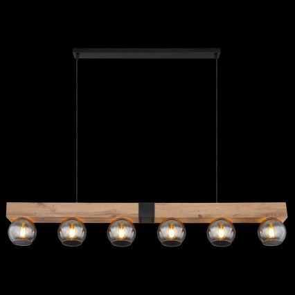 Globo - 6-Light Cable Pendant, E27/40W/230V