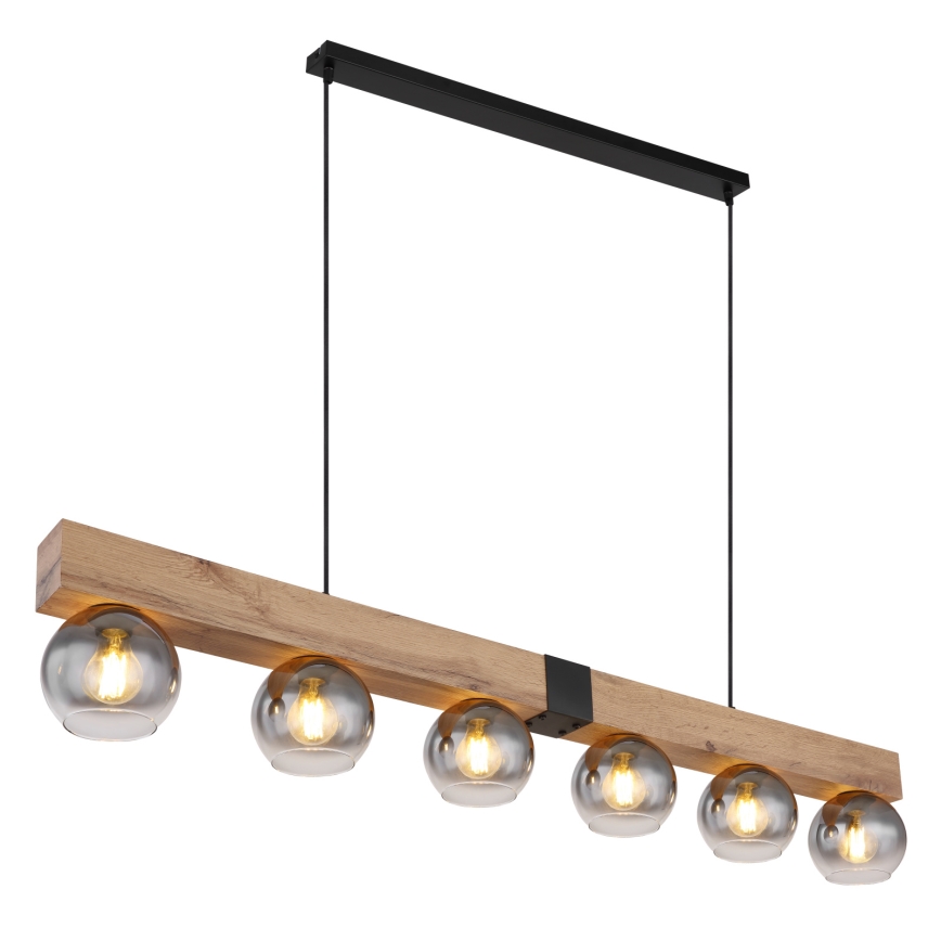 Globo - 6-Light Cable Pendant, E27/40W/230V