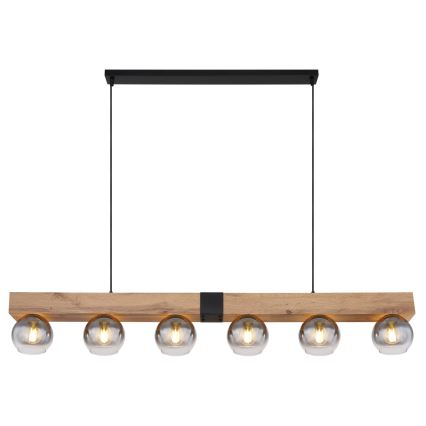 Globo - 6-Light Cable Pendant, E27/40W/230V