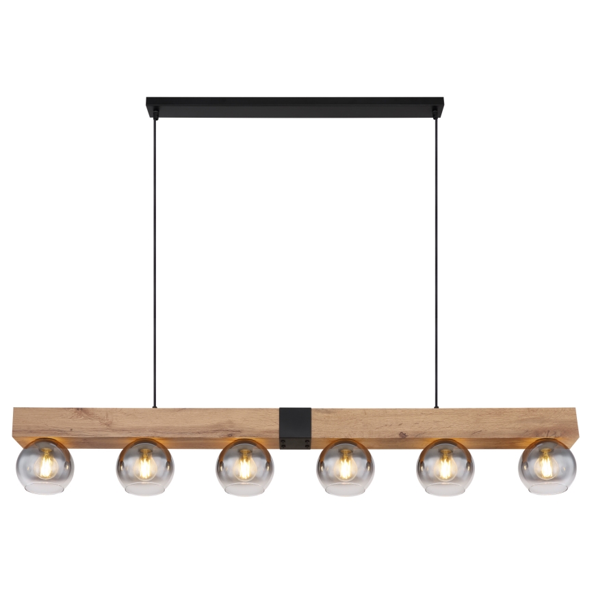 Globo - 6-Light Cable Pendant, E27/40W/230V