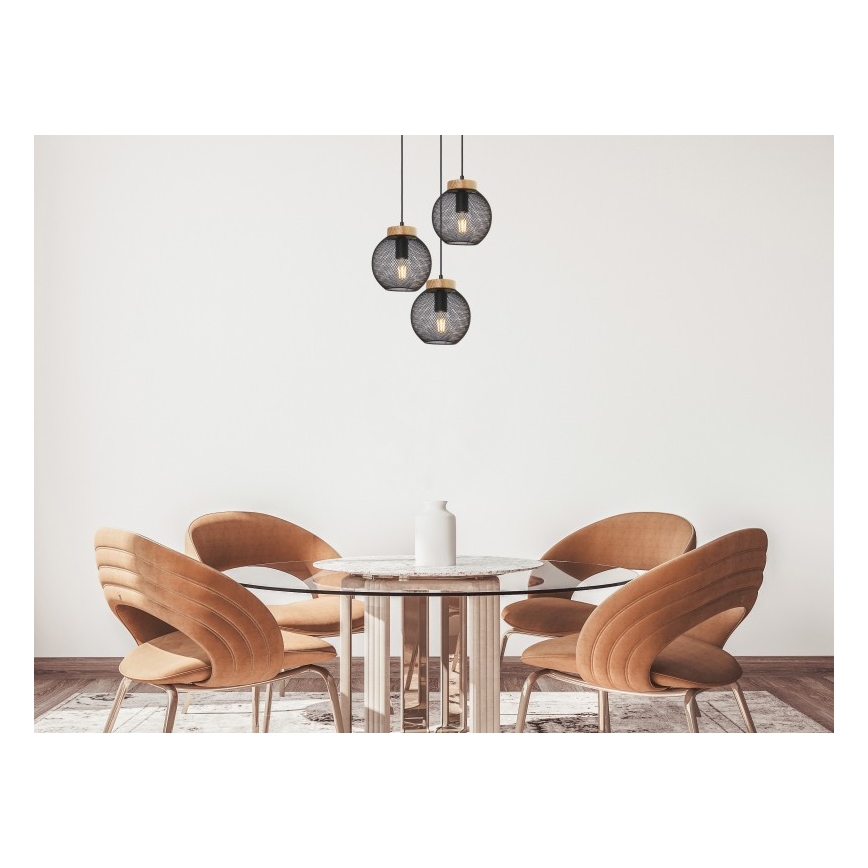 Globo - Chandelier on a string 3xE27/60W/230V
