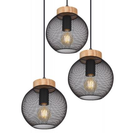 Globo - Chandelier on a string 3xE27/60W/230V