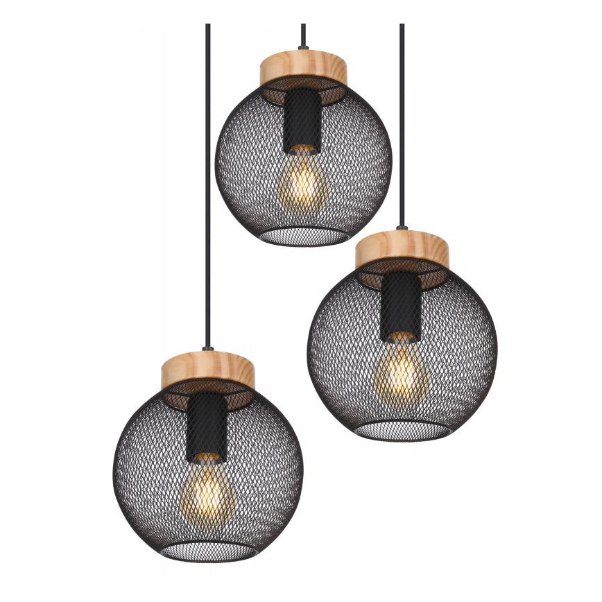 Globo - Chandelier on a string 3xE27/60W/230V