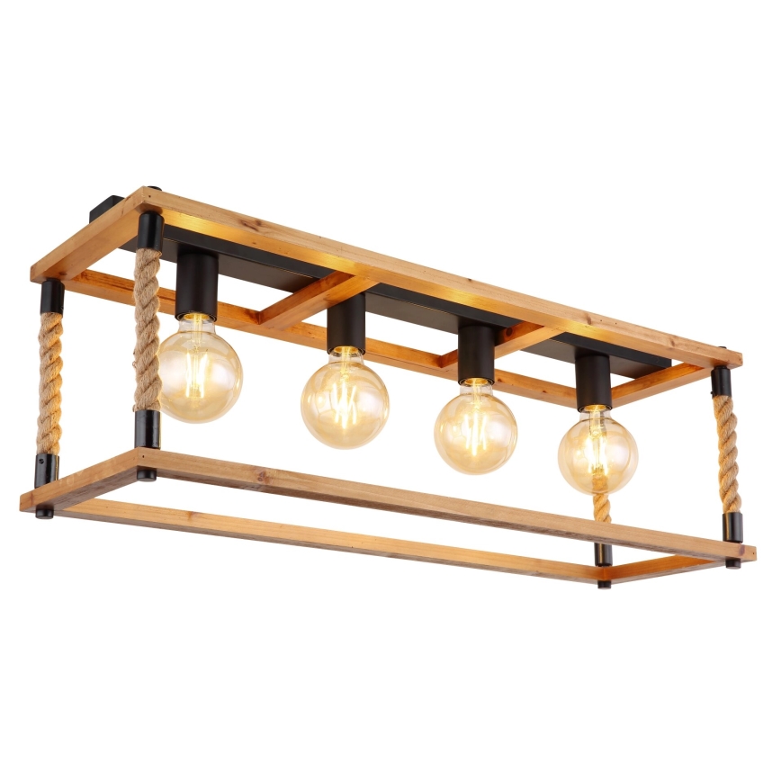 Globo 15691-4D - Ceiling light VERNON 4xE27/60W/230V