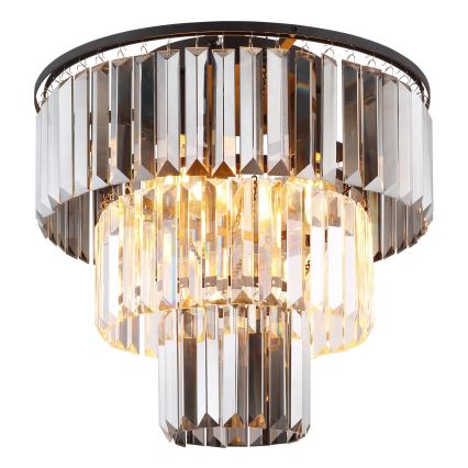 Globo - Surface-mounted chandelier 3xE27/40W/230V d. 40 cm black