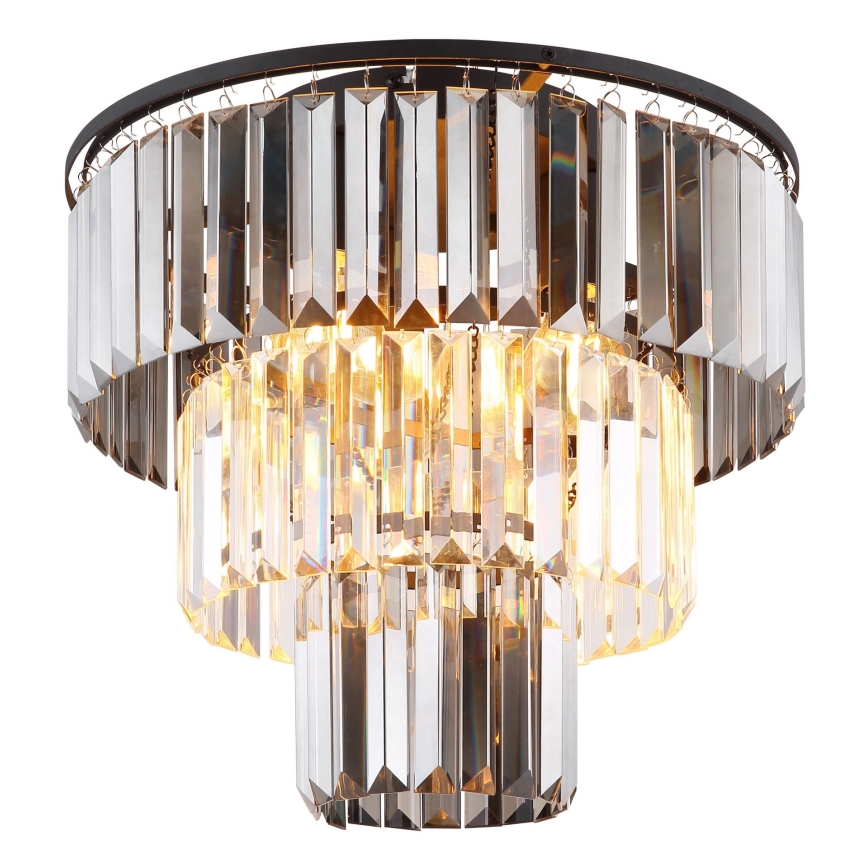 Globo - Surface-mounted chandelier 3xE27/40W/230V d. 40 cm black