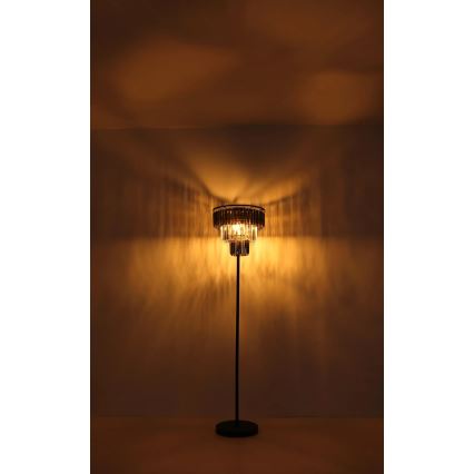 Globo - Floor lamp 3xE27/40W/230V d. 40 cm black