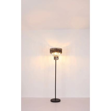 Globo - Floor lamp 3xE27/40W/230V d. 40 cm black
