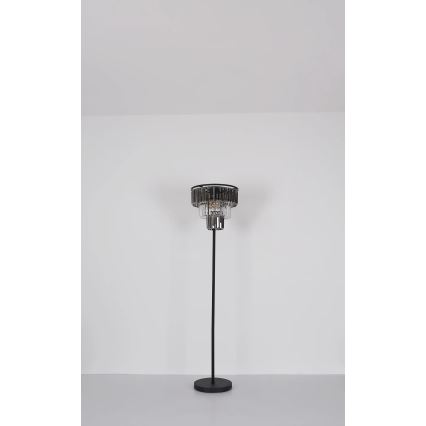 Globo - Floor lamp 3xE27/40W/230V d. 40 cm black