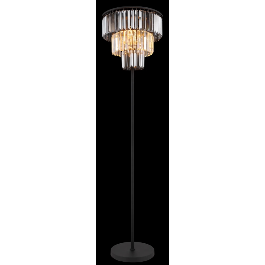 Globo - Floor lamp 3xE27/40W/230V d. 40 cm black